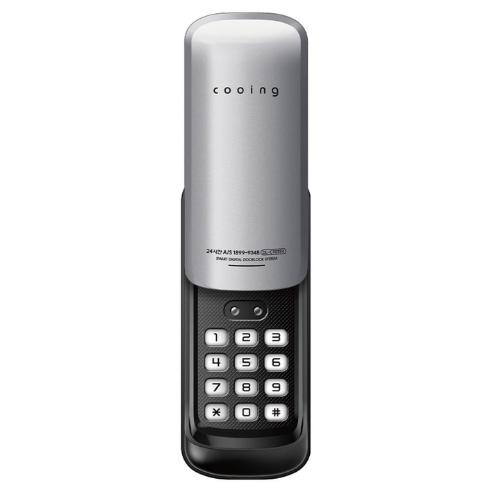 쿠잉 보조키 도어락 DLCT01SV,손잡이 없음유리샷시 설치불가, DLCT01SV, 방문설치