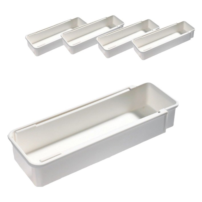 센스팡 내맘대로 길이조절 수납함, 단일색상, 5개