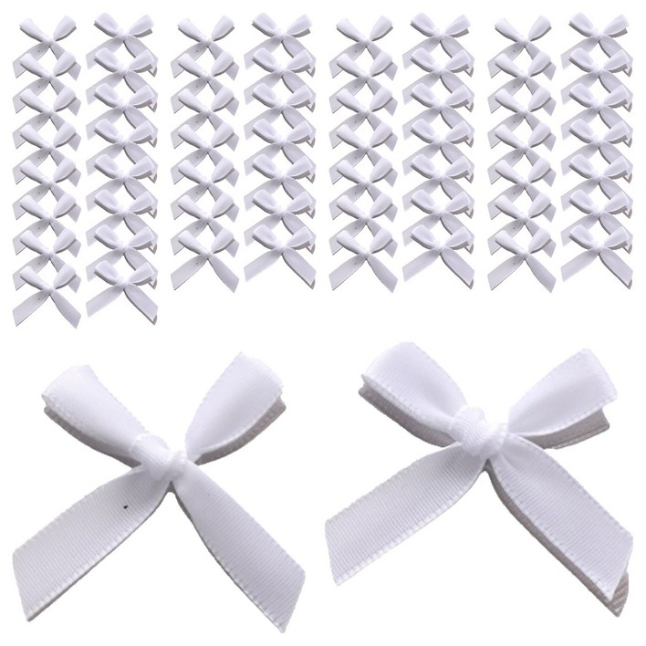 코히모 완성리본 5W0271, 화이트, 100개