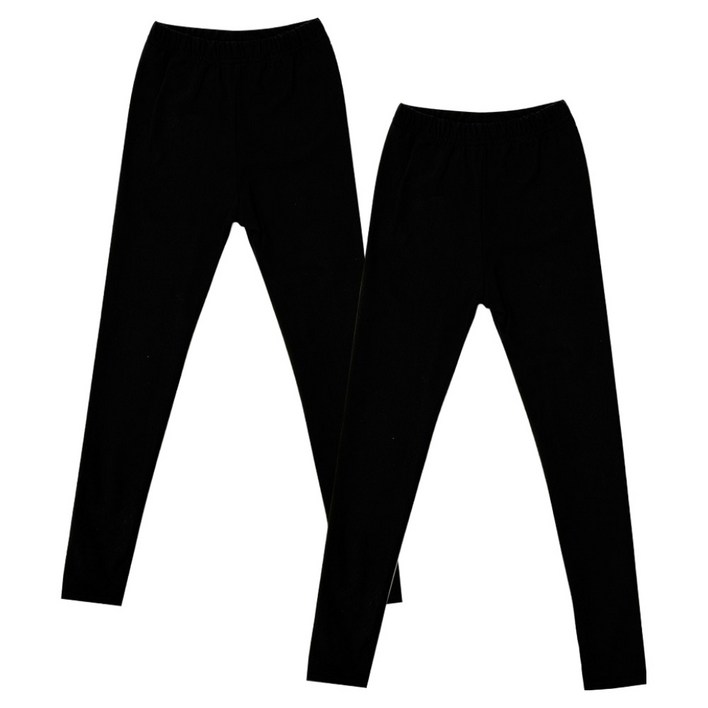 아동용 베이직 피치 기모 레깅스 2p 세트