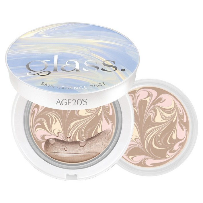 에이지투웨니스 홀리데이 에디션 글래스 스킨 에센스 팩트 퍼펙트 본품 12.5g  리필 12.5g 세트