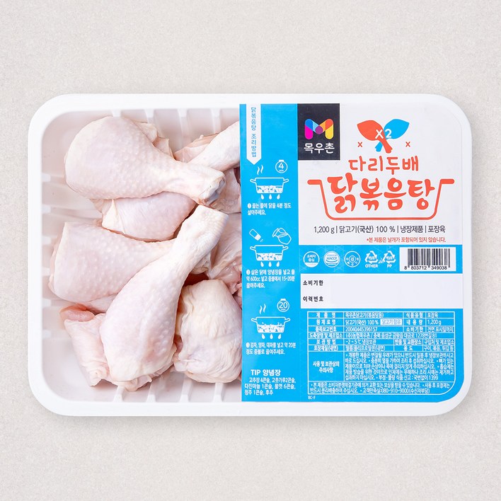 목우촌 다리두배 닭볶음탕 (냉장), 1.2kg, 1개 헬스/건강식품