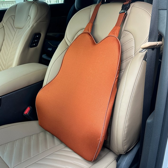 카템 감탄 3D 메모리폼 차량용 등쿠션  더스트백