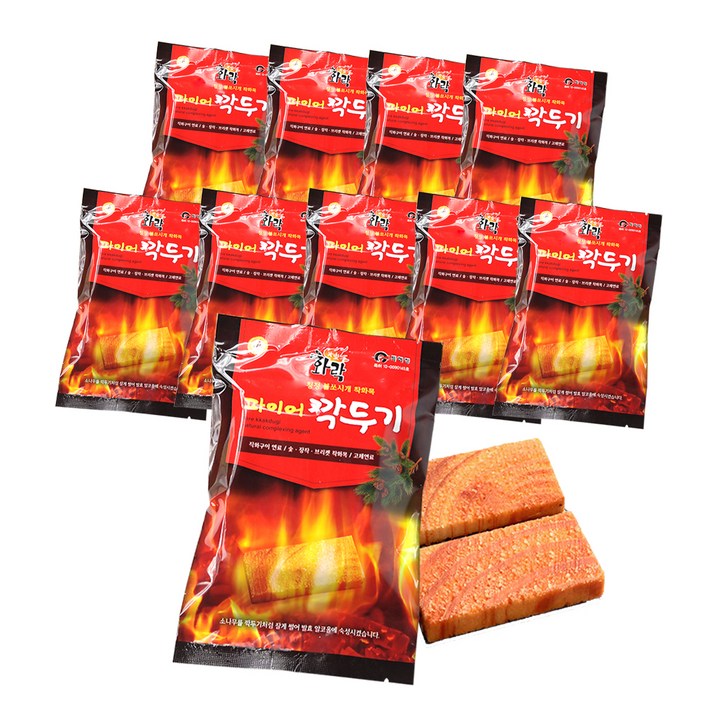 파이어깍두기 소나무 착화제 2p
