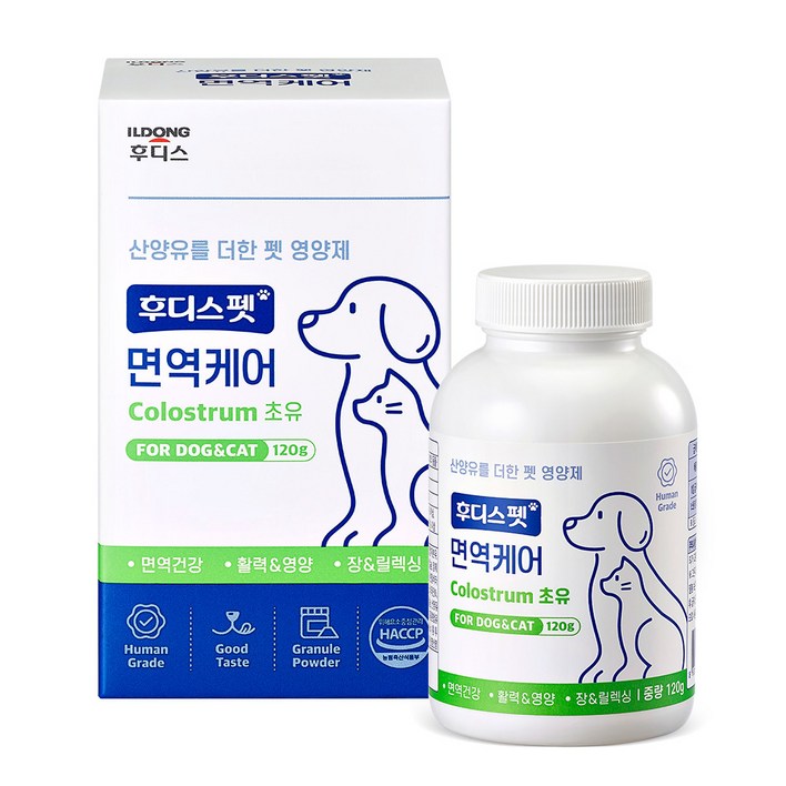 일동후디스 반려동물 후디스펫 면역케어 산양유 120g, 면역건강, 1개, 단품 일동후디스 반려동물 후디스펫 면역케어 산양유 120g, 면역건강, 1개, 단품