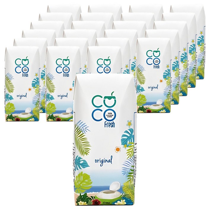 코코프레시 100% 코코넛워터, 200ml, 24개
