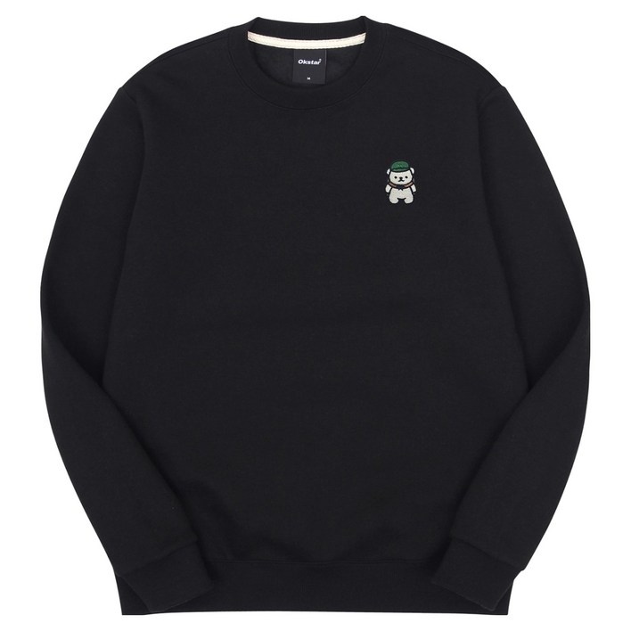 옥스타 남성용 배낭 곰돌이 자수 특양면 맨투맨 5SSP013