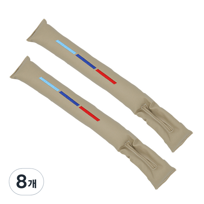 엠노블 차량용 스티치 틈새쿠션, 베이지, 8개 엠노블 차량용 스티치 틈새쿠션, 베이지, 8개