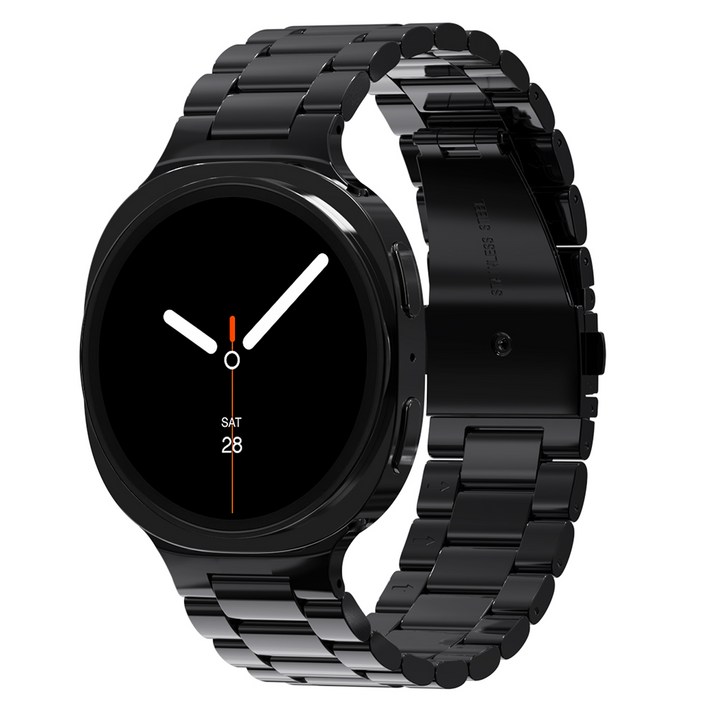 칸탐 갤럭시워치 클래식 메탈 스트랩, 블랙, 1개