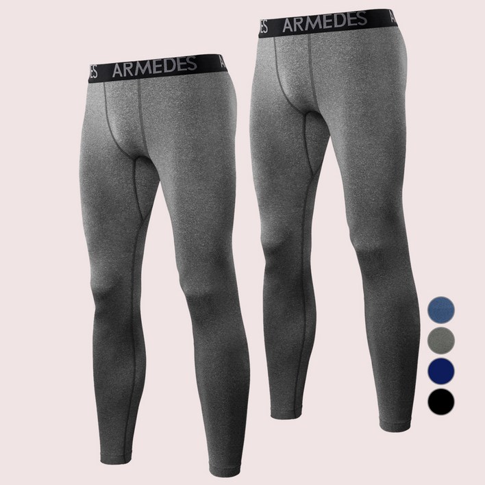 아르메데스 남성용 히트기모 내의 하의 AR33 2매