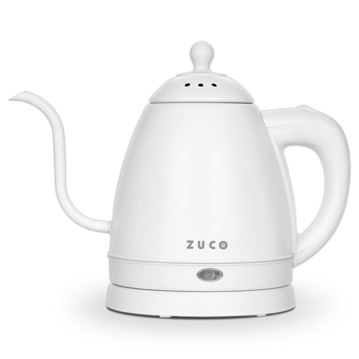 주코 모던 핸드드립 전기 포트 커피 주전자, ZCK-HY0114(밀크화이트)
