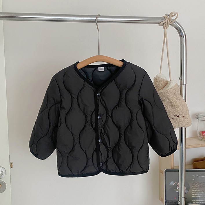 구름결 퀼팅 경량 패딩 점퍼