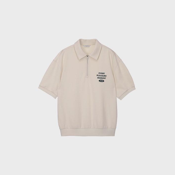 마인드브릿지 남성용 MAB 그래픽 반집업 오버핏 맨투맨 MXTS3155