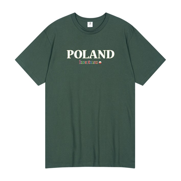 언탭트 남성용 통기성 폴란드 콘투쉬 16수 반팔 티셔츠