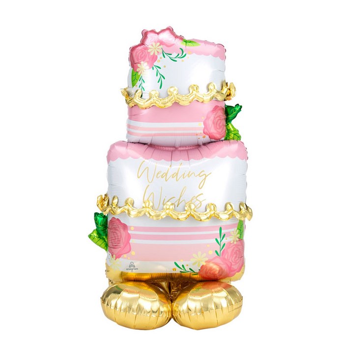 아나그램 스탠딩 에어벌룬 웨딩케익 132cm