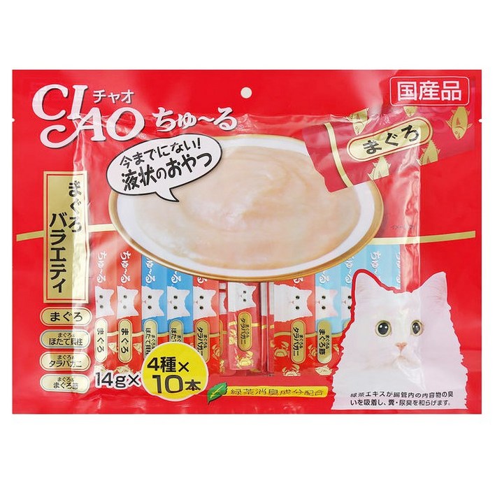 이나바 챠오츄르 짜먹는 고양이간식, 가다랑어, 560g, 1개