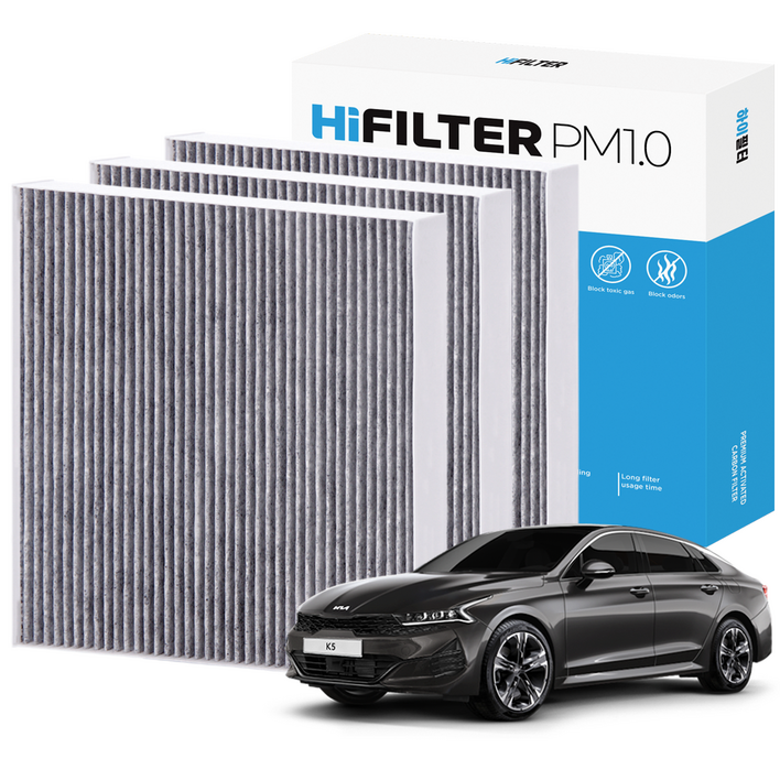 21 하이필터 PM1.0 활성탄 자동차 에어컨필터 기아