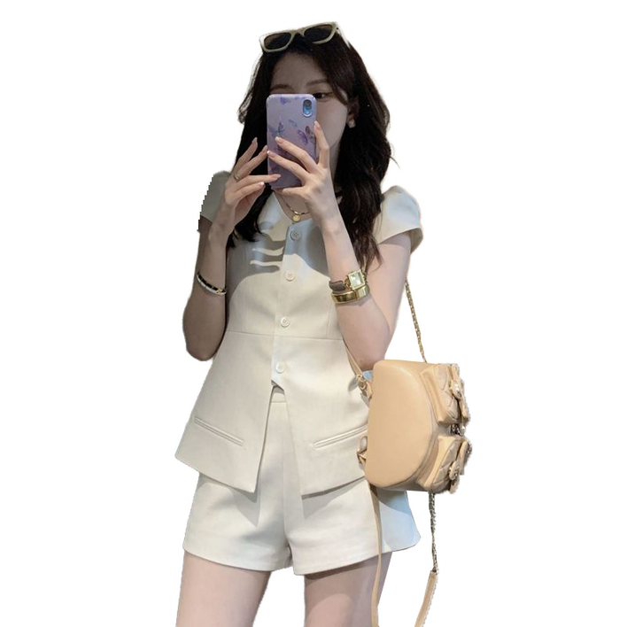 셀럽당 여성복 트위드 베스트 아우터 반바지 투피스세트 AR0420-KR