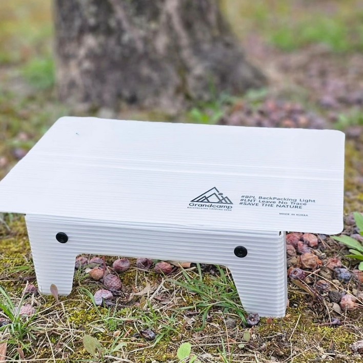 그랑캠프기어 초경량 백패킹 테이블 등산 차박 미니멀캠핑 단프라 좌식 BPL 접이식 미니테이블 라이트1