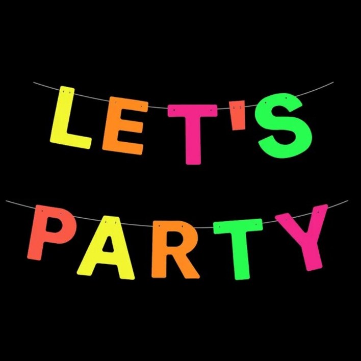 인테리어 크리스마스 생일 이벤트 홈 파티 용품 UV 글로우 가랜드 야광 네온 스트리머 블랙 라이트 반응 아이 형광 웨딩 장식