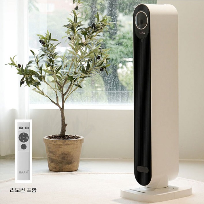 한경희 초저소음 그래핀 PTC 온풍기 SMART GP7000, 화이트 PTCW