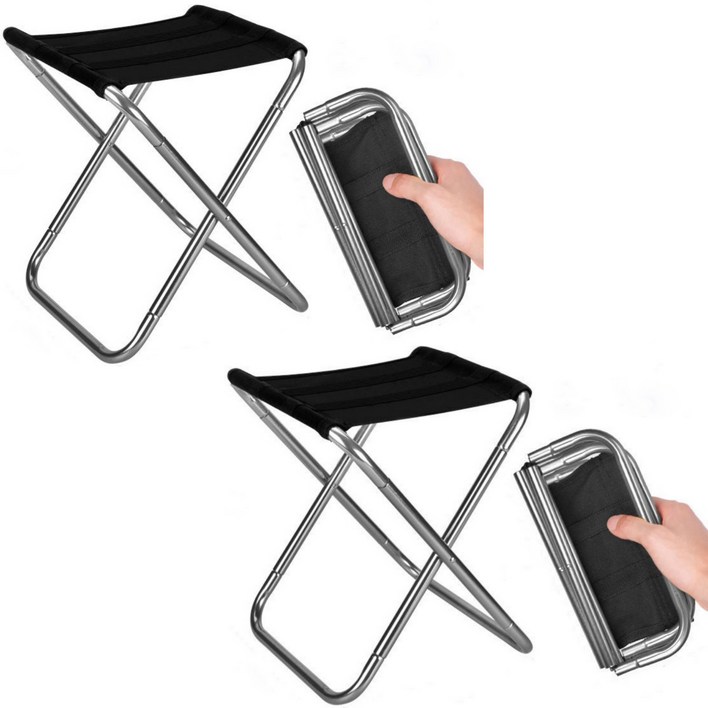 초경량 휴대용 접이식 미니 의자 2개 세트 휴대용접이식의자