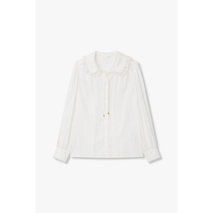 g-cut 지컷 (7214360204) 스트링 레이스 카라 블라우스