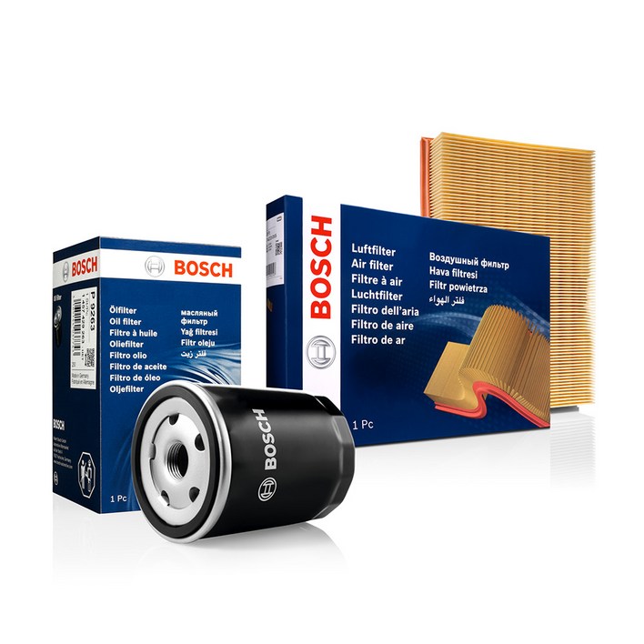 보쉬 엔진 오일필터 에어필터 세트, 1개