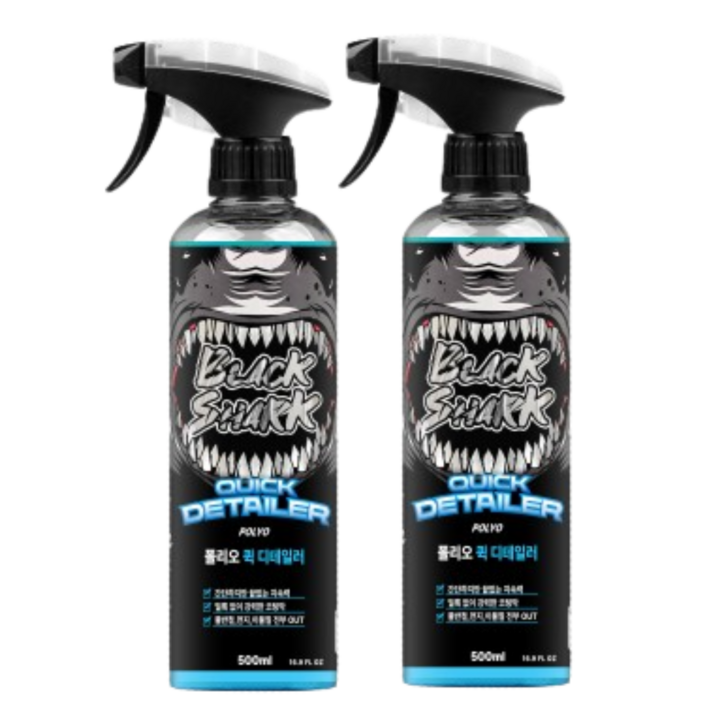 블랙샤크 차량용 광택 코팅 퀵디테일러, 2개, 500ml