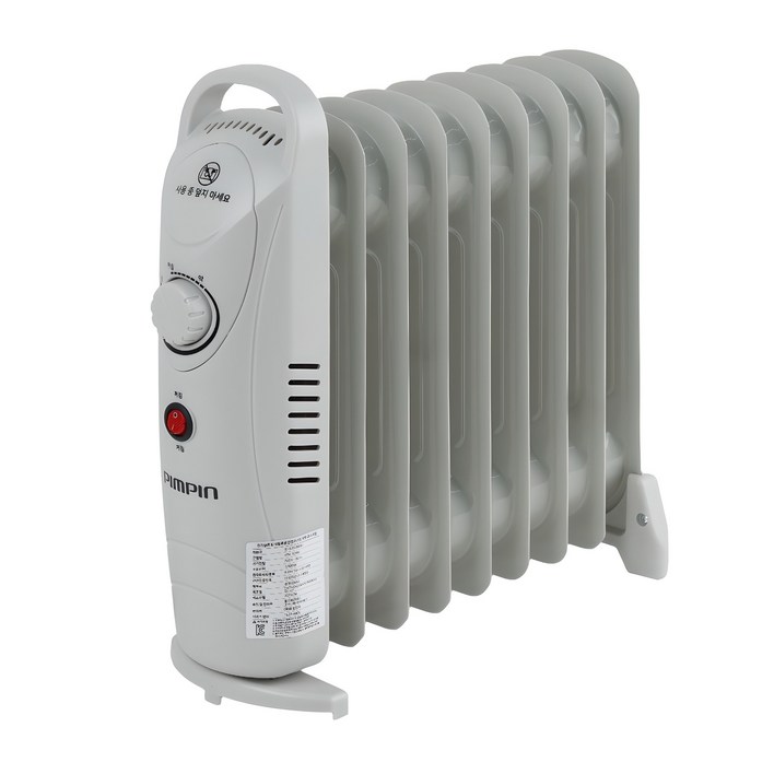 미니 라디에이터 핌핀 전기라디에이터 화장실 욕실 사무실 가정용 난방, PPH109M, 1개