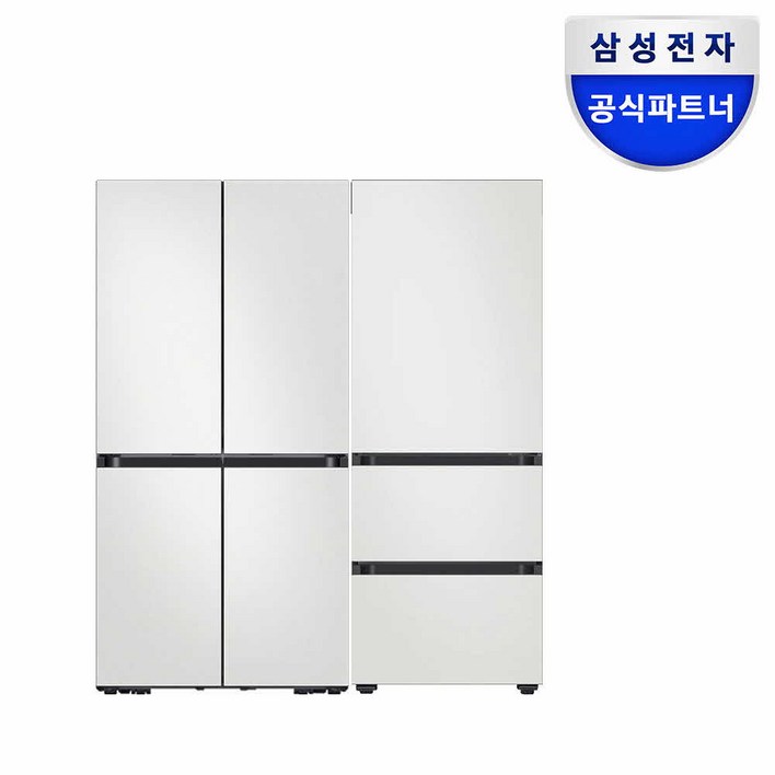 삼성 비스포크 키친핏 냉장고 김치냉장고 세트 RM70F63R2ARQ33DB74D2AP 올코타화이트