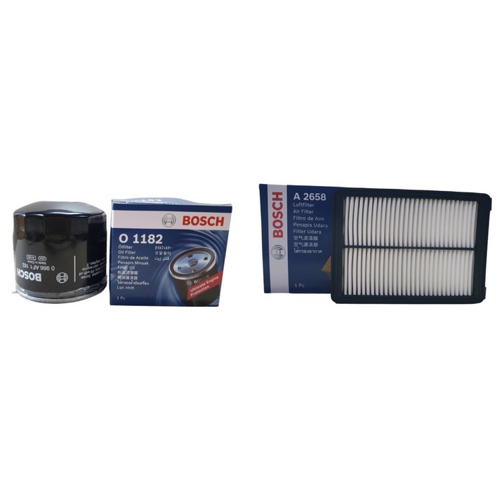 보쉬 엔진 오일 교환 필터 셋트 그랜져 IG 2.4 GDI 오일필터에어필터 O1182A2658, 오일필터에어필터O1182A2658, 1개