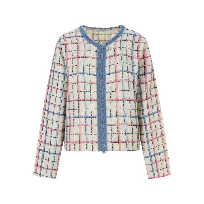 반에이크 반에이크  그리드패턴 라운드자켓VB44CDQ304Z