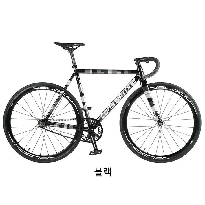 2025 콘스탄틴 드래그 픽시 오일슬릭 블랙 블루 자전거 완성차 조립 출고