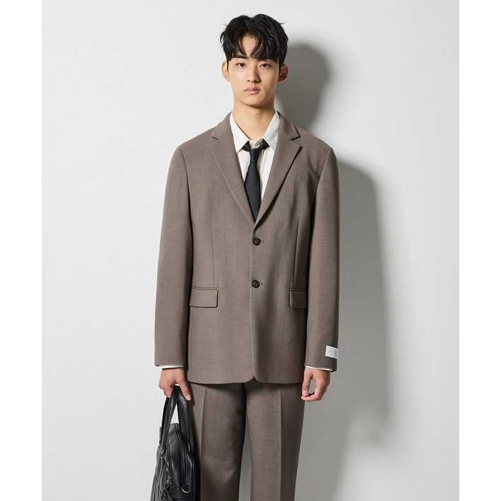 4WAY 스트레치 에센셜 셋업브라운 오버핏SEJUZ53SET