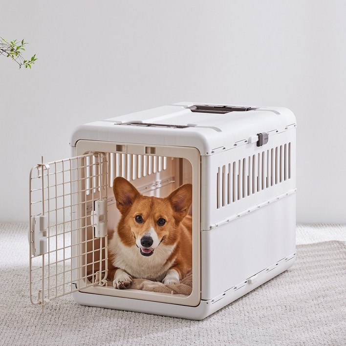 릿첼 강아지 애견 접이식 켄넬 이동장 케이지 캐리어 소형견 중형견 대형견 이동가방, 아이보리, 1개 릿첼 강아지 애견 접이식 켄넬 이동장 케이지 캐리어 소형견 중형견 대형견 이동가방, 아이보리, 1개