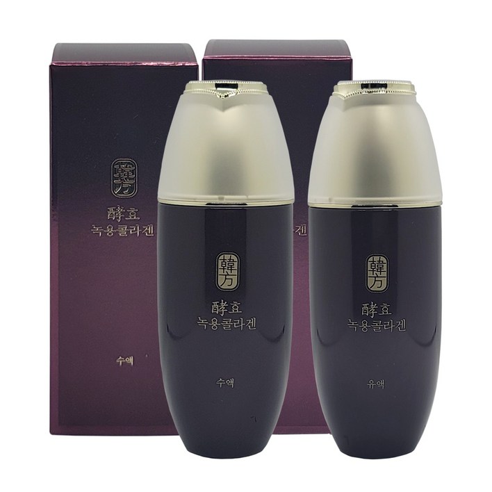 수려한 효 녹용콜라겐 2종 수액140ml  유액140ml, 1세트