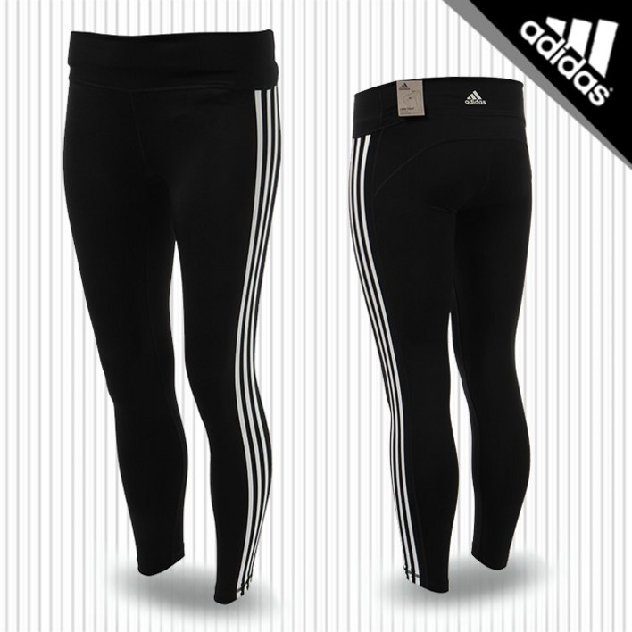 아디다스 3S 브러쉬 우먼스 타이츠 (FH8075) 블랙_쿠