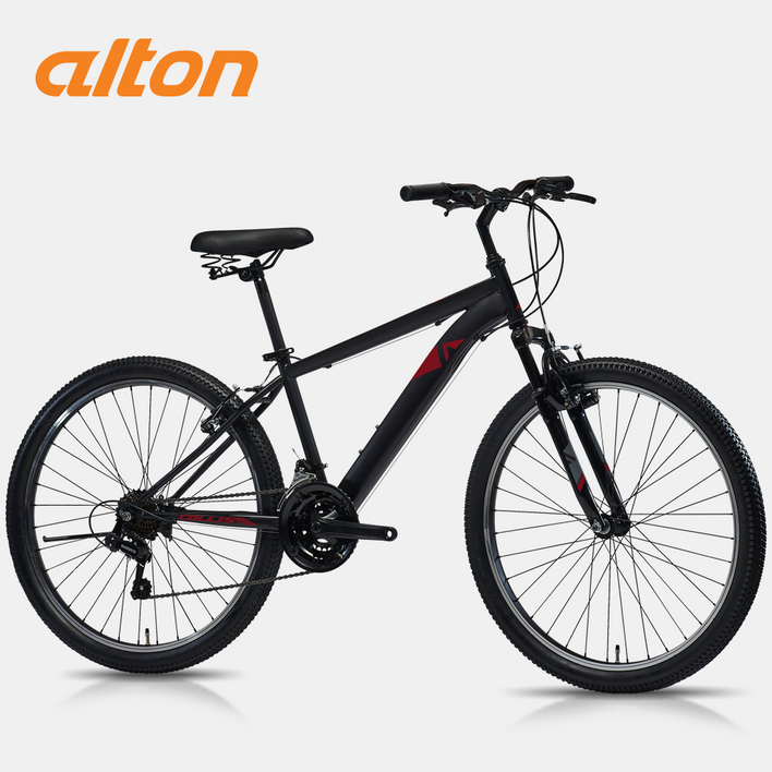 2025 알톤 콜리스 21 26인치 MTB 자전거 하이텐강 시마노 21단 완조립, 1개, 155cm, 콜리스2126인치 펄블랙