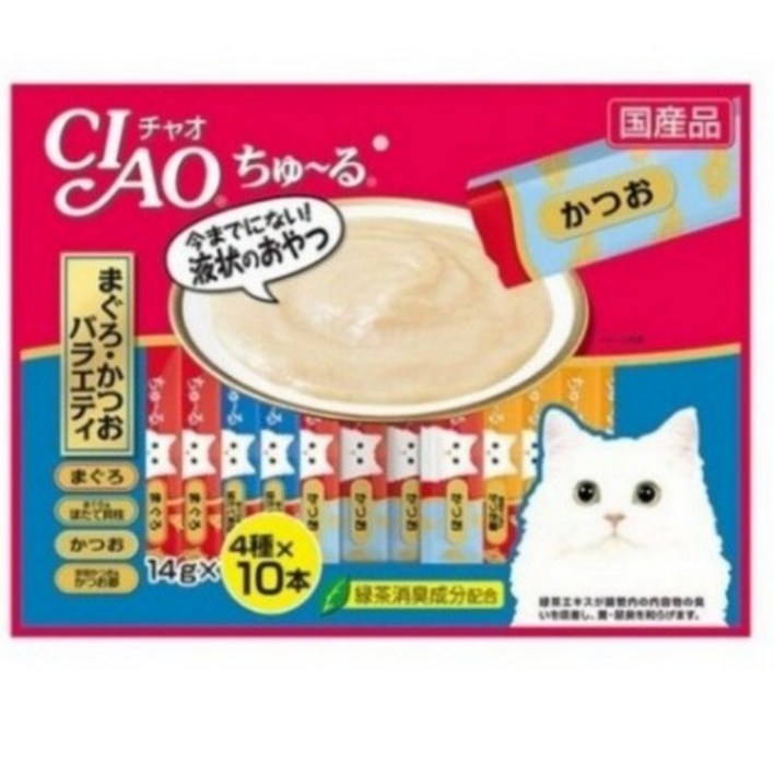 챠오 츄르 이나바 버라이어티 고양이 짜먹는 간식 40P