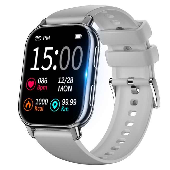 전화통화 스마트워치 P5S 문자 카톡알림 손목시계, 실버