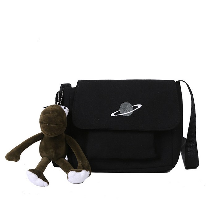 남녀 공용 커플 캐주얼 크로스백 캔버스 메신저백 에코 학생 학교 학원 보조 가방