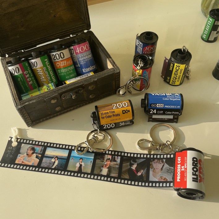 주문제작 굿즈 레트로 필름 감성 나만의 미니앨범 필름키링 커플굿즈생일선물졸업선물