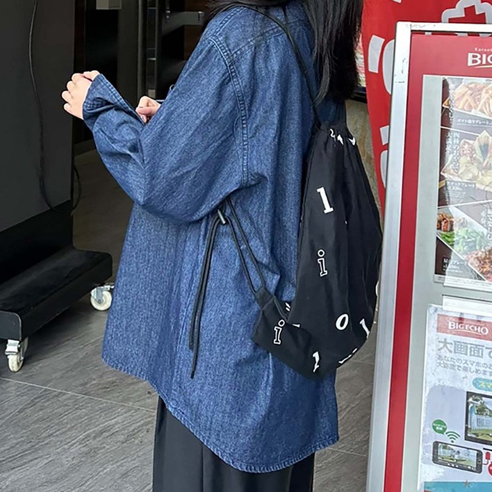 오버핏 투포켓 데님셔츠 프리사이즈 청남방 여성셔츠 긴 오버핏 투포켓 데님셔츠 프리사이즈 청남방 여성셔츠 긴