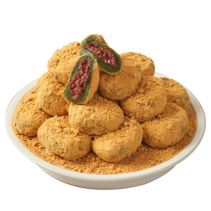 하람떡방 당일생산 100 찹쌀 저당 팥 앙금 콩쑥개떡, 1개, 1.8kg