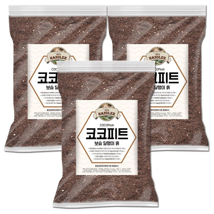 펫츠핸들러 달팽이 흙&달팽이 분말사료, 2L, 3개