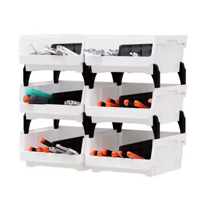 플라스틱 부품 박스 보관함 정리함 상하좌우 결합형 V3 (276mm x 139mm) 6개