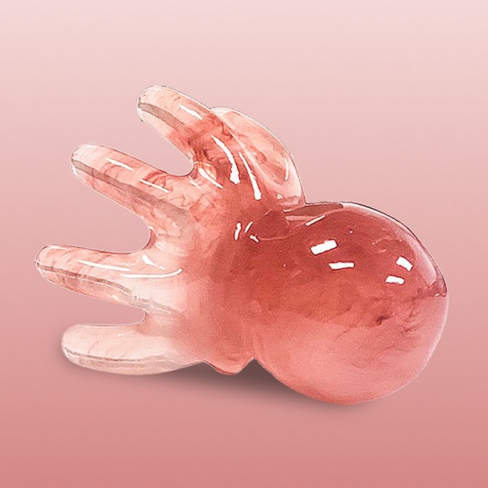 마메드러 문어발 두피 승모근 괄사 1+1, 로즈핑크, 1개