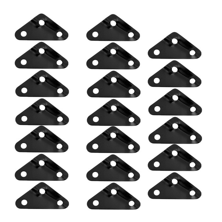 삼각형 스토퍼 캠핑용 막대 알루미늄, 블랙 20p