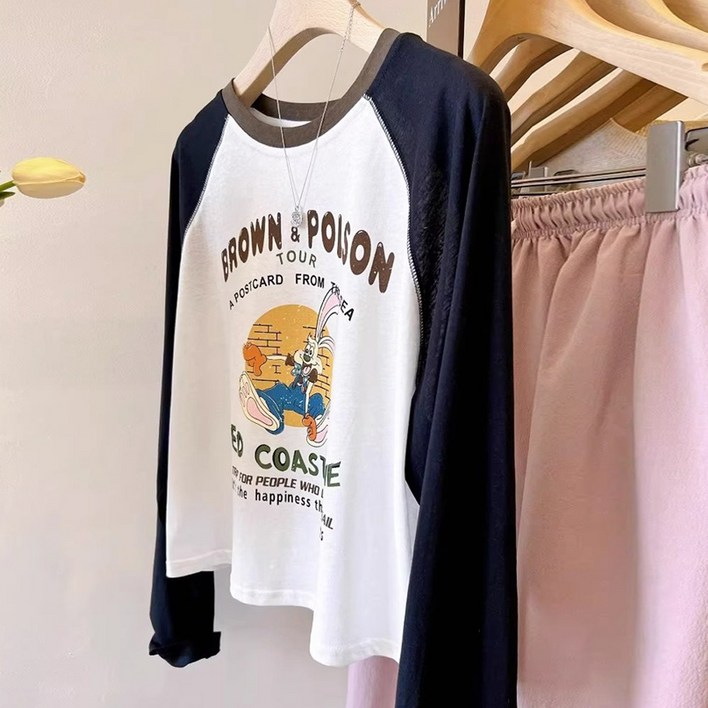 메이킹유 래글런 배색 롱슬리브 WA2624리벨르티